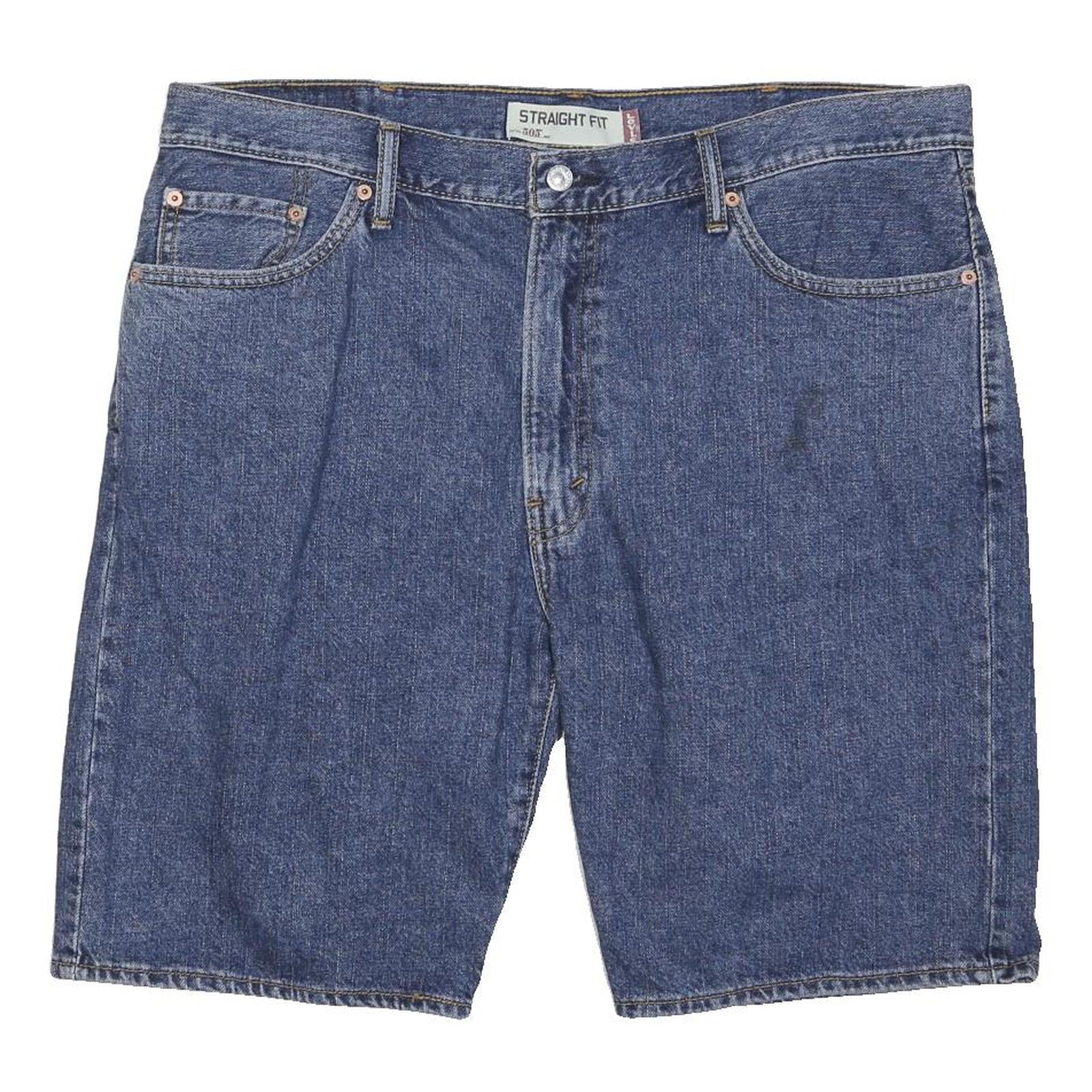 LEVI'S Mens Denim Blue Straight Fit 2XL W38 Shorts Cotton Blend Classic
