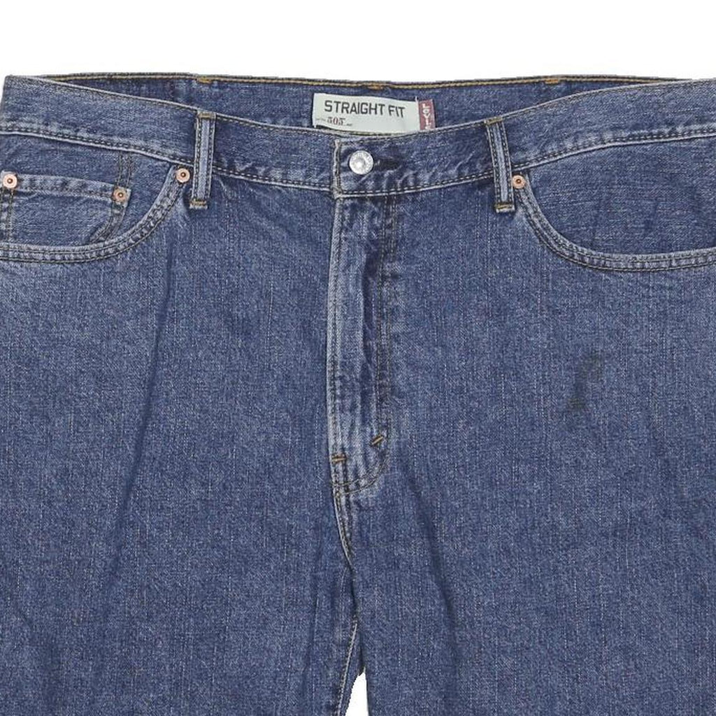 LEVI'S Mens Denim Blue Straight Fit 2XL W38 Shorts Cotton Blend Classic