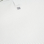 ADIDAS Mens White & Grey Striped Short Sleeve Polo Shirt M Performance Golf
