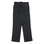 DICKIES Mens Cotton Blend Black Regular Fit Straight Leg Trousers W30 L32