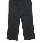DICKIES Mens Cotton Blend Black Regular Fit Straight Leg Trousers W30 L32