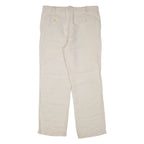 GAP Womens Trousers Beige Regular Straight Linen W34 L30