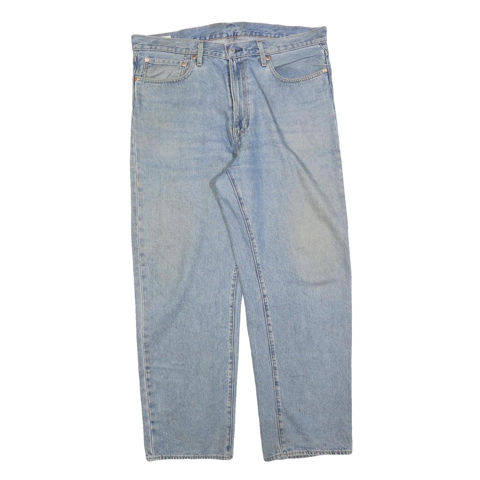 LEVI'S Mens Jeans Blue Loose Straight Denim Medium W40 L32 Classic Vintage Zip