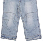 SOUTHERN Mens Shorts Blue Denim Casual M W36 Relaxed Fit Cotton