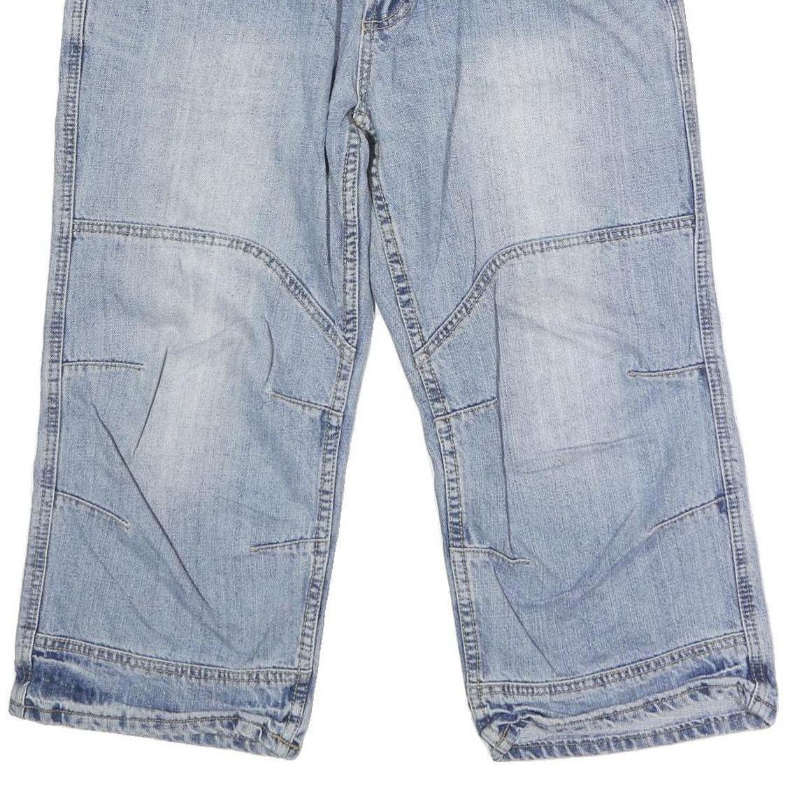 SOUTHERN Mens Shorts Blue Denim Casual M W36 Relaxed Fit Cotton