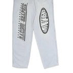 Mens Light Blue Regular Fit Straight Leg Denim Jeans W30 L33 Racing Graphic
