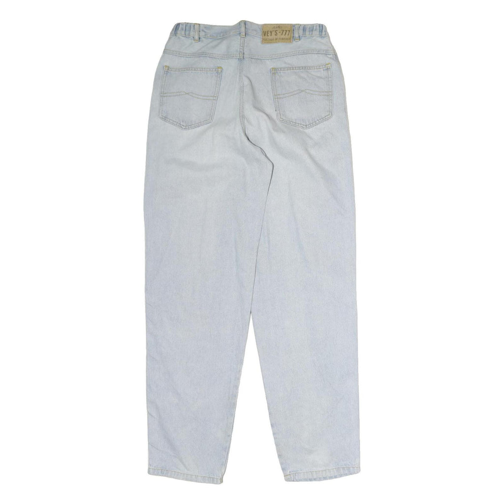 Mens Light Blue Regular Fit Straight Leg Denim Jeans W30 L33 Racing Graphic