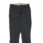 CARHARTT Womens Cotton Blend Black Regular Fit Straight Leg Trousers W28 L28