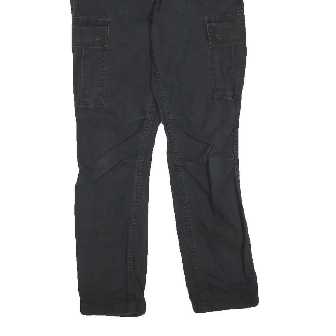 CARHARTT Womens Cotton Blend Black Regular Fit Straight Leg Trousers W28 L28