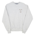 CHAMPION Womens Grey Mount Carmel Mom Crew Neck S Cotton Blend Sweatshirt