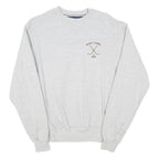CHAMPION Womens Grey Mount Carmel Mom Crew Neck S Cotton Blend Sweatshirt