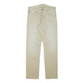 G-STAR Mens Regular Fit Beige Cotton Blend Trousers W31 L32 Casual Zip Closure