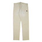 G-STAR Mens Regular Fit Beige Cotton Blend Trousers W31 L32 Casual Zip Closure