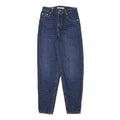 LEVI'S Womens Blue Loose Straight Denim Medium W24 L26 Casual Zip Jeans