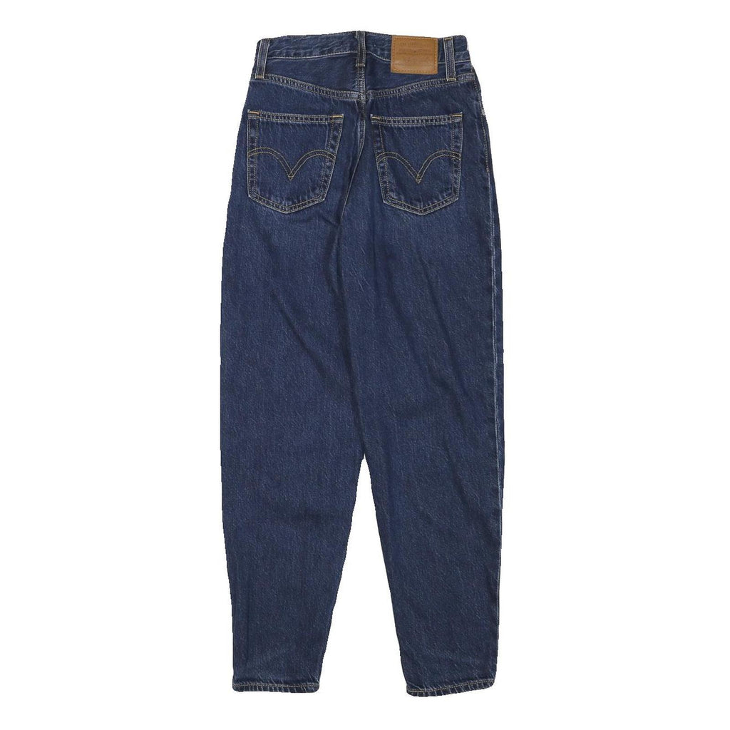 LEVI'S Womens Blue Loose Straight Denim Medium W24 L26 Casual Zip Jeans
