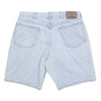 WRANGLER Mens Denim Blue Casual Shorts L W34 Classic Cotton Blend Zip Fly