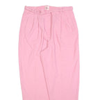JACLYN SMITH Womens Polyester Blend Pink Relaxed Tapered Trousers W30 L30