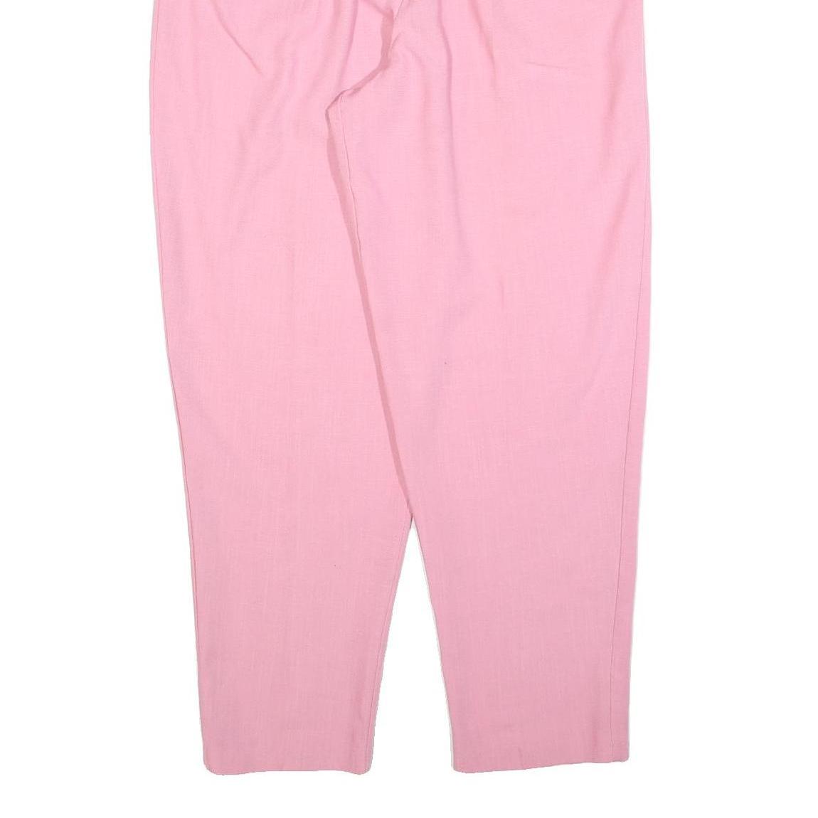 JACLYN SMITH Womens Polyester Blend Pink Relaxed Tapered Trousers W30 L30