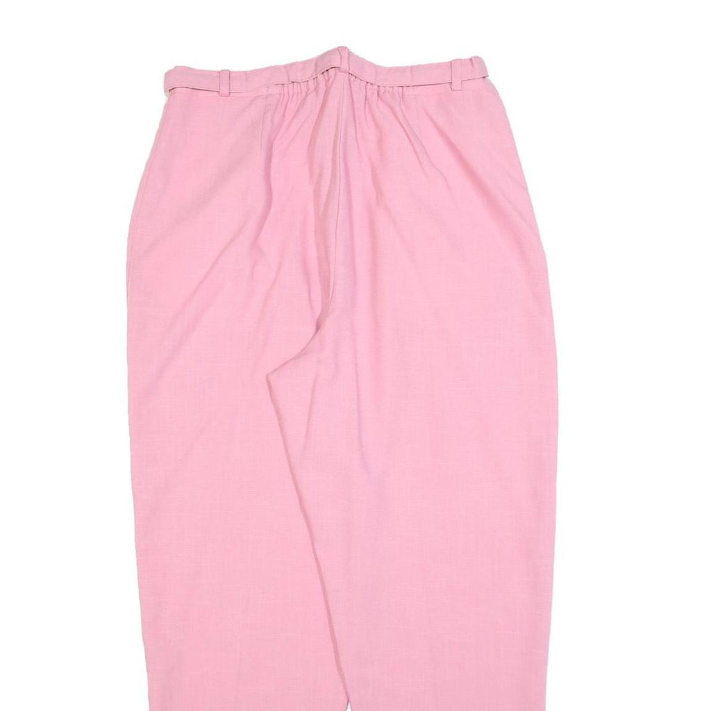 JACLYN SMITH Womens Polyester Blend Pink Relaxed Tapered Trousers W30 L30
