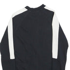 PUMA Womens Black & White Zip Jacket UK 10 Cotton Blend Plain Casual Activewear