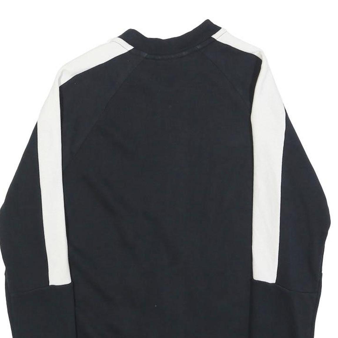 PUMA Womens Black & White Zip Jacket UK 10 Cotton Blend Plain Casual Activewear