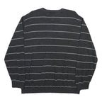 TOMMY HILFIGER Mens Grey & Light Grey Patterned V Neck Basic Knit 2XL Jumper