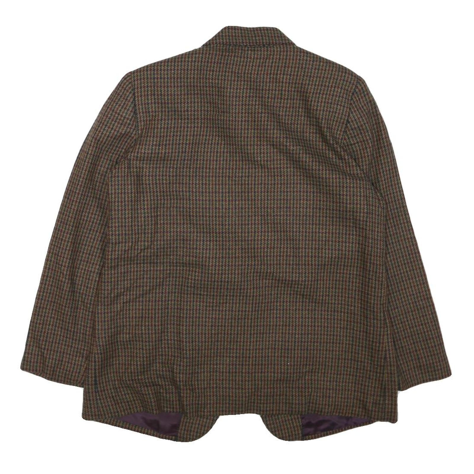 PROPHECY Womens Brown & Green Checked Jacket UK 12 Cotton Blend Classic Blazer