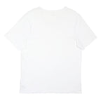 BOSS Womens White Classic T-Shirt XL Short Sleeve V-Neck Cotton Blend