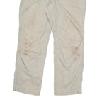 CARHARTT Mens Cotton Blend Beige Relaxed Fit Straight Trousers W38 L32 Workwear