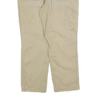 CARHARTT Mens Cotton Blend Beige Relaxed W38 L30 Workwear Trousers Zip Closure