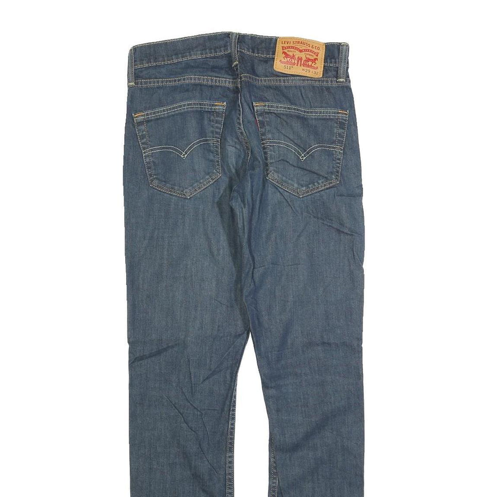 LEVI'S 511 Slim Mens Jeans Blue Slim Skinny Denim Medium W29 L32 Classic Fit Zip