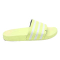 ADIDAS Adilette Mens Slide Sandals Yellow White Synthetic UK 6 Comfort Pool