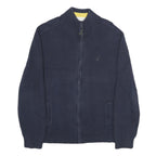 NAUTICA Mens Navy Blue Plain Cotton Full Zip Patterned Jumper XL Casual