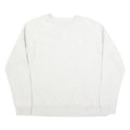 CHAMPION Womens White Crew Neck M Cotton Blend Sweatshirt Pullover Casual