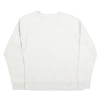 CHAMPION Womens White Crew Neck M Cotton Blend Sweatshirt Pullover Casual