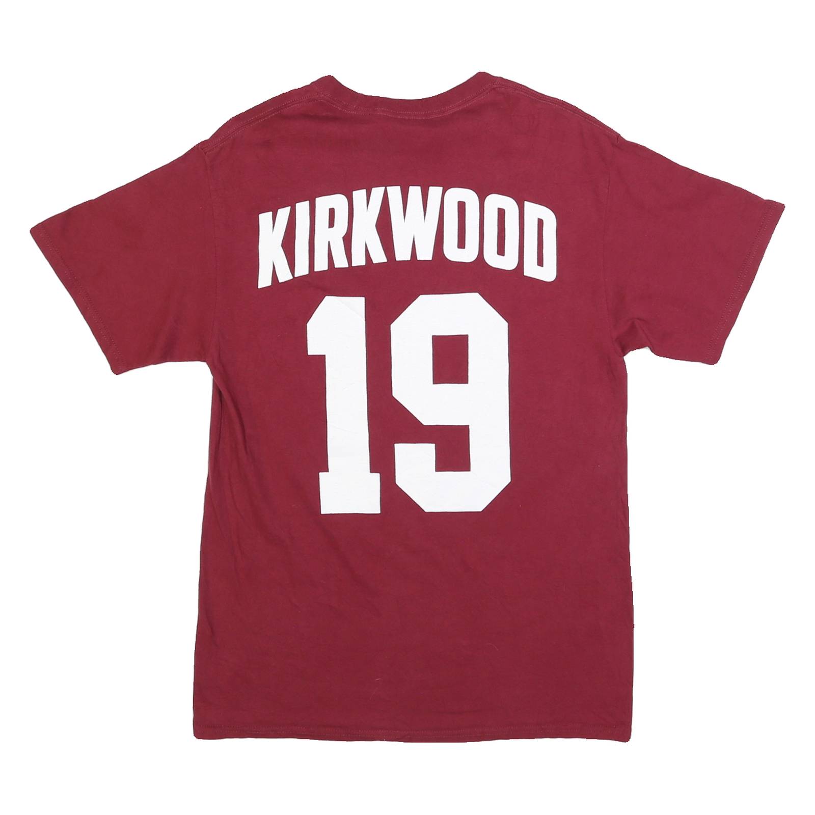 PORT & COMPANY Mens Red Kilroys Football Graphic T-Shirt M Short Sleeve Crew