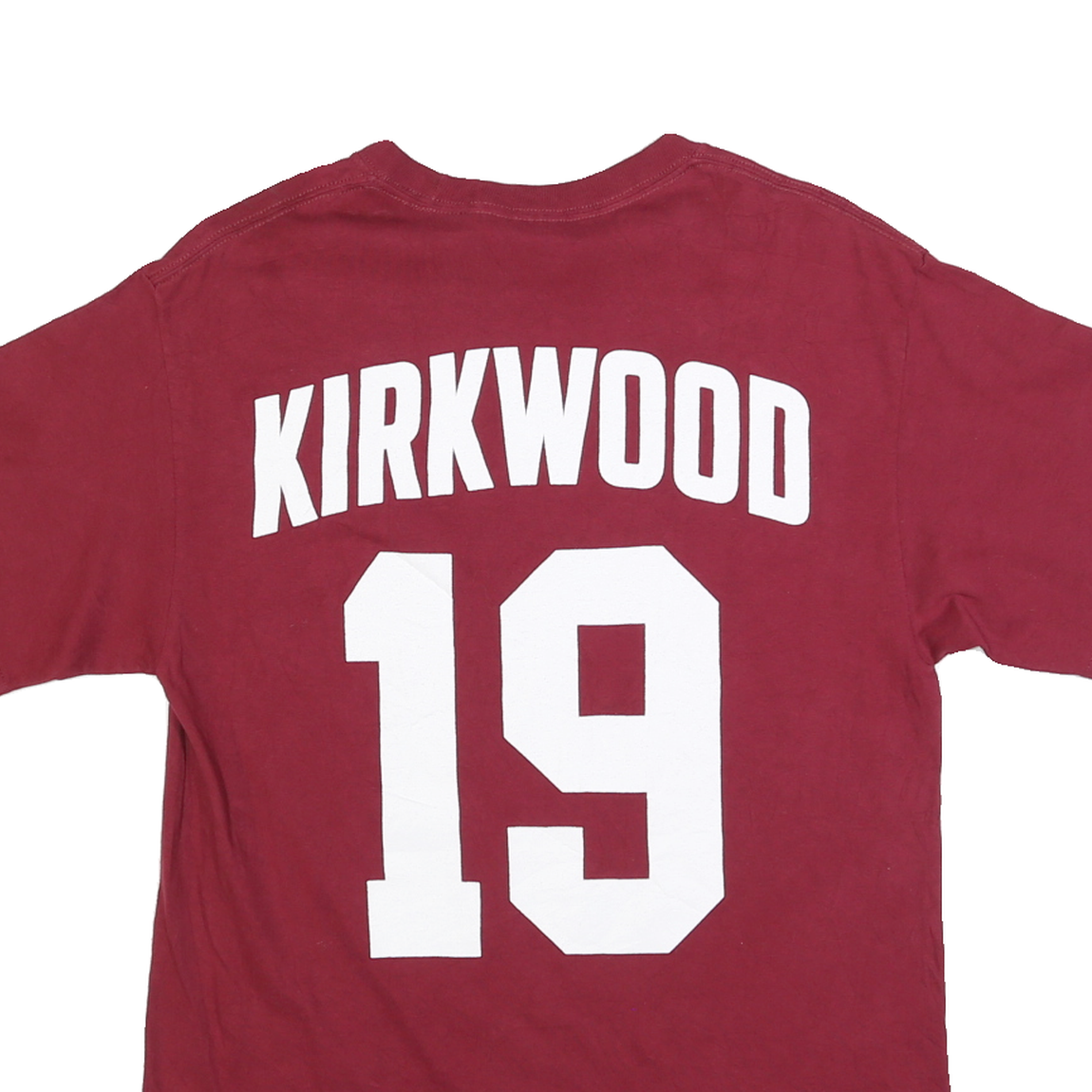 PORT & COMPANY Mens Red Kilroys Football Graphic T-Shirt M Short Sleeve Crew