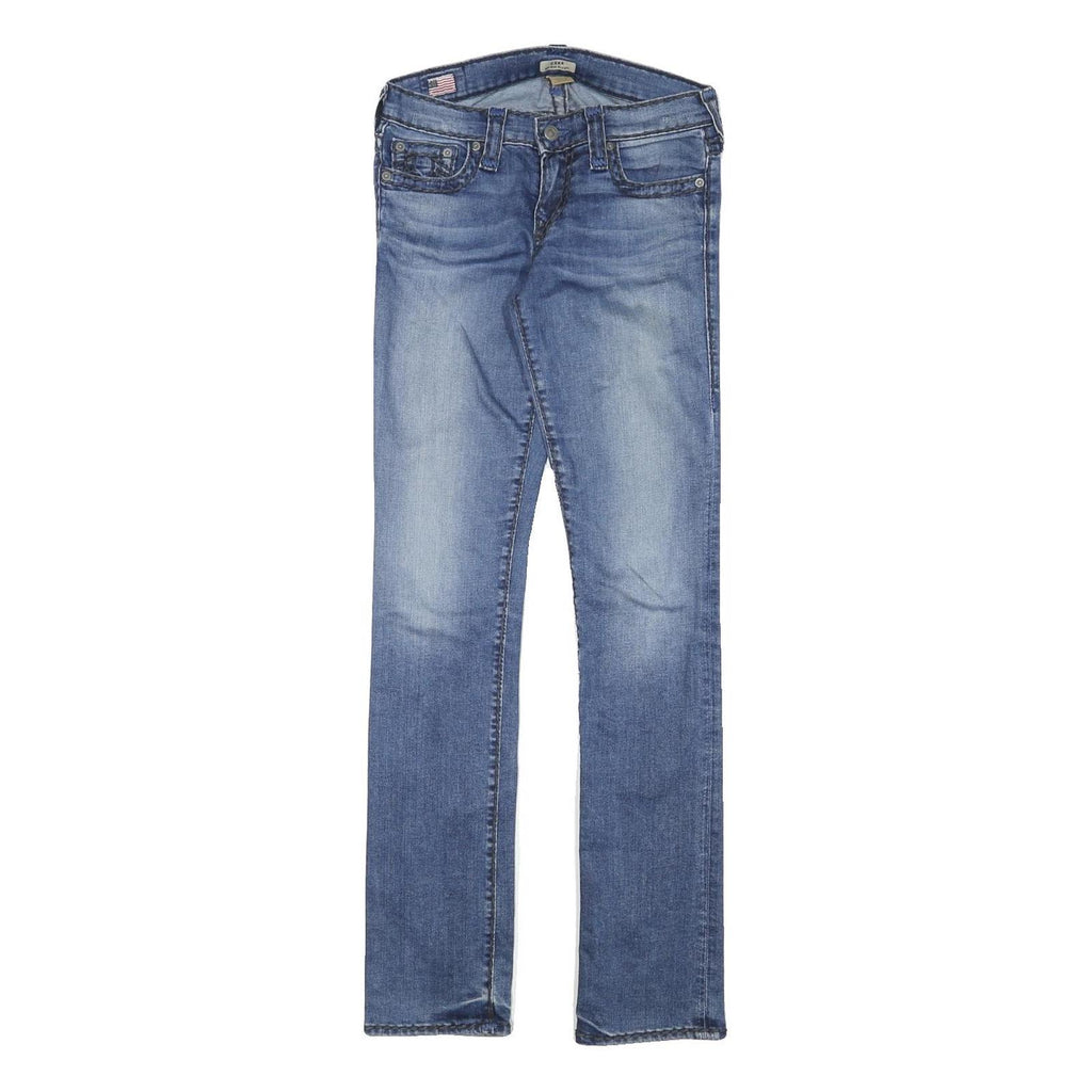 TRUE RELIGION Womens Slim Blue Denim Slim Jeans W27 L32 Stylish Comfort