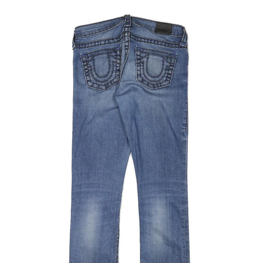TRUE RELIGION Womens Slim Blue Denim Slim Jeans W27 L32 Stylish Comfort