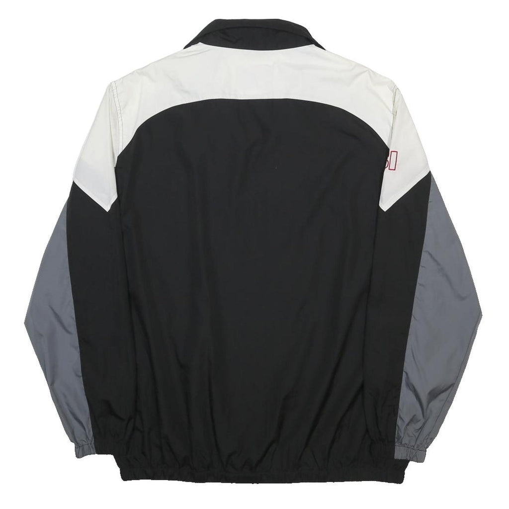 NFL Mens Black White & Grey Zip Up Polyester Track Jacket XL Sportswear