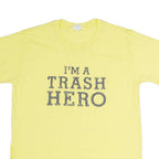 GILDAN Im A Trash Hero Mens T-Shirt Yellow L
