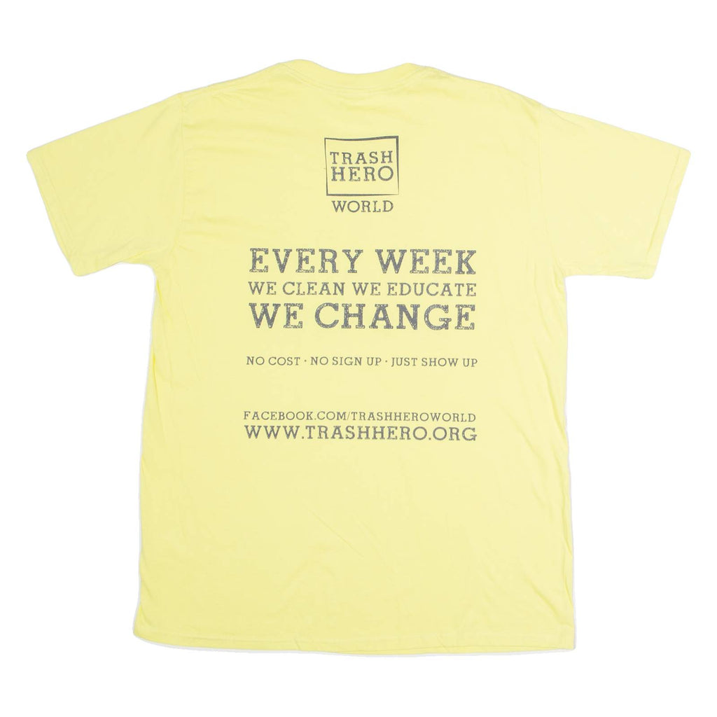GILDAN Im A Trash Hero Mens T-Shirt Yellow L