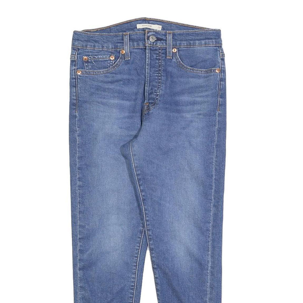 LEVI'S Womens Jeans Blue Slim Skinny Denim Medium W28 L26 Stylish Zip Closure