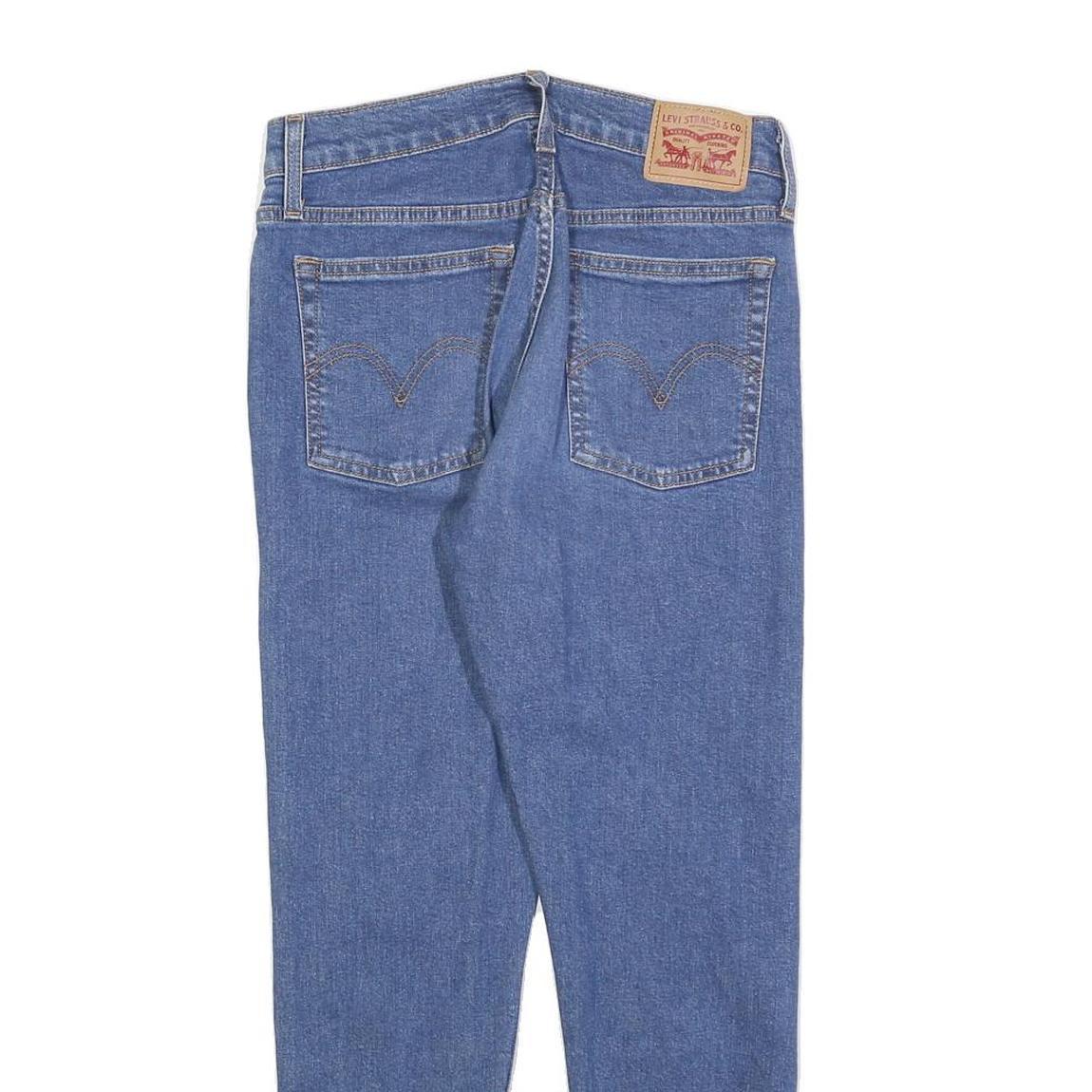 LEVI'S Womens Jeans Blue Slim Skinny Denim Medium W28 L26 Stylish Zip Closure