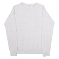 LEVI'S Womens Jumper Grey Crew Neck Tight Knit S