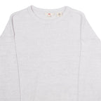 LEVI'S Womens Jumper Grey Crew Neck Tight Knit S