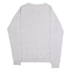 LEVI'S Womens Jumper Grey Crew Neck Tight Knit S