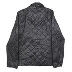 LAUREN RALPH LAUREN Womens Black Quilted Jacket XS Polyester Blend Zip Casual