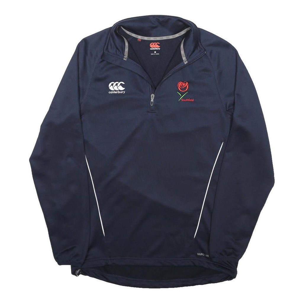 CANTERBURY Mens Navy Blue Rose Half Zip M Sweatshirt Sports Training Activewear