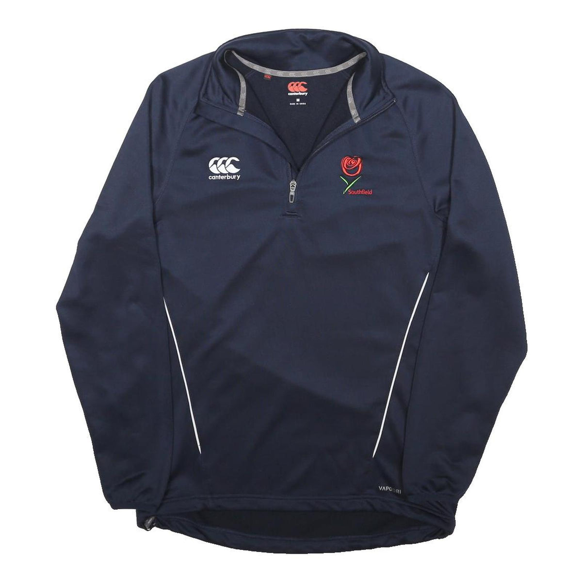 CANTERBURY Mens Navy Blue Rose Half Zip M Sweatshirt Sports Training Activewear